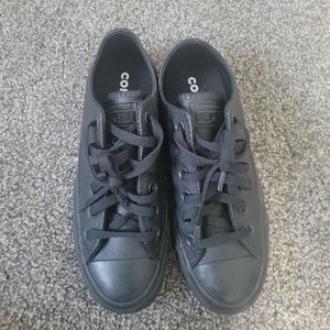 CONVERSE Leather Ankle Platforms 6.5